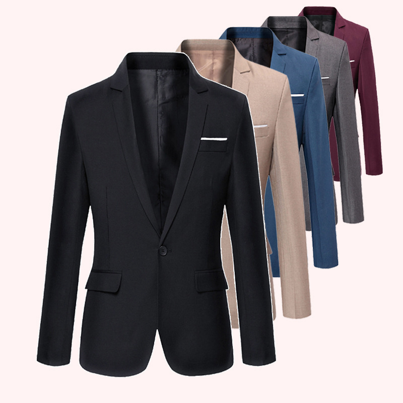 Suit Coat Men Solid Color Slim - đánh giá và giá Men'S Formal Wear For Marriage